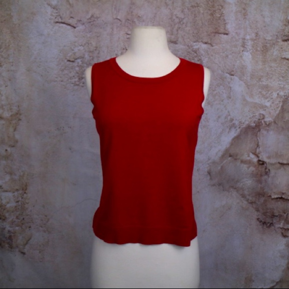 August Silk Red Sweater Vest
